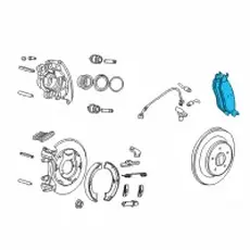 Тормозные колодки дисковые MOPAR 05083882AB