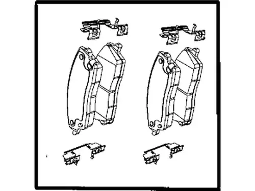 Тормозные колодки дисковые MOPAR 05174001AA