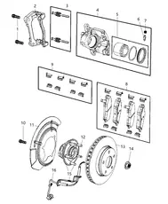 Тормозные колодки дисковые MOPAR 68044866AC