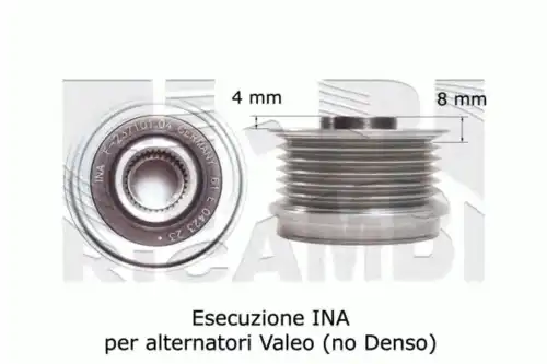 шкив генератора Fiat 00461 CALIBER