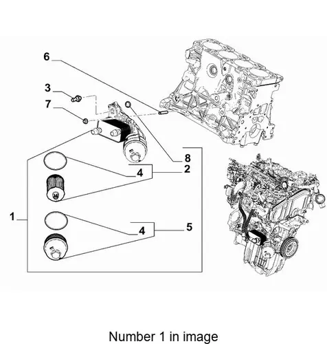 46351367 Масляный радиатор FIAT