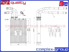 Радиатор отопителя CGA 13HCR1702RA