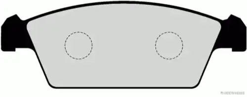 Тормозные колодки дисковые HERTH+BUSS J3600912