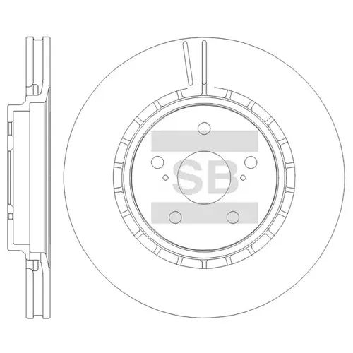 Тормозной диск SANGSIN SD4981