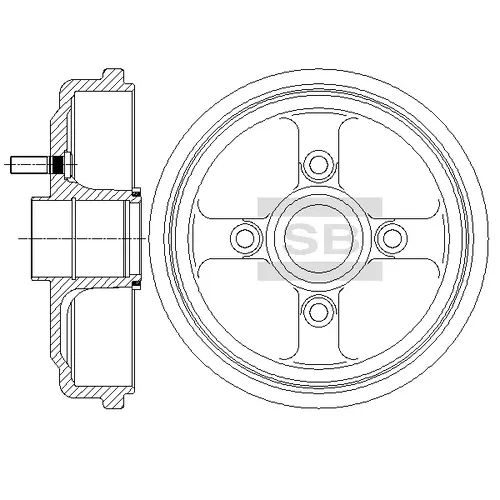 Тормозной диск SANGSIN SD3046
