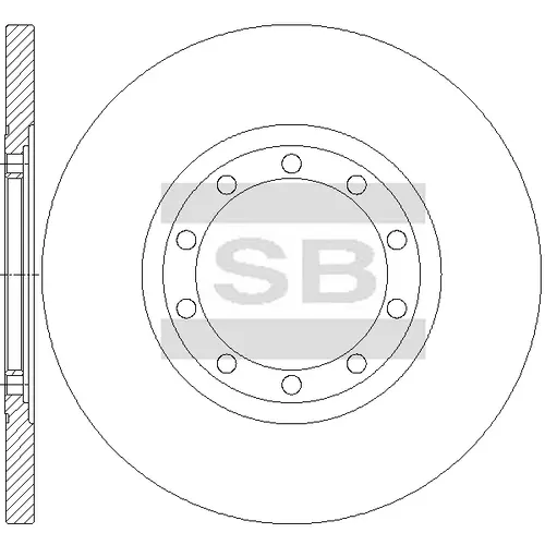 Тормозной диск SANGSIN SD5345