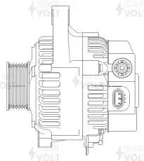 Генератор СТАРТВОЛЬТ LG 1902