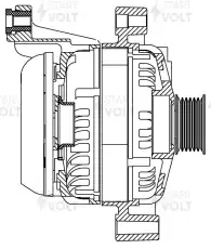 Генератор СТАРТВОЛЬТ LG 2641