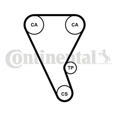 Ремень зубчатый 103x16мм CT1233 CONTINENTAL