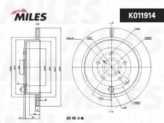Тормозной диск MILES K011914