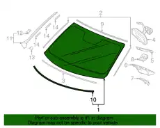 GLASS,WINDSHIELD 73111TG7A14 HONDA