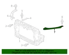 КРОНШТЕЙН РАДИАТОРА 71404TRTA00 HONDA