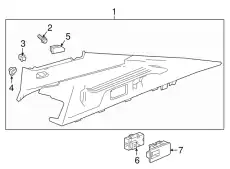 F-MOLDING 39217677 GM