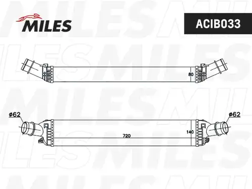 Интеркулер MILES ACIB033