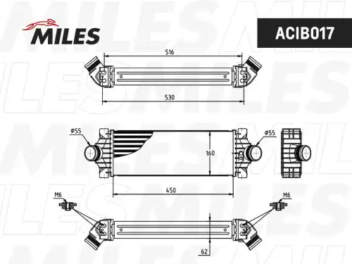 Интеркулер MILES ACIB017