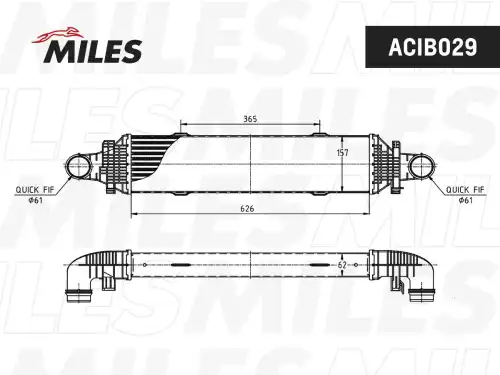 Интеркулер MILES ACIB029