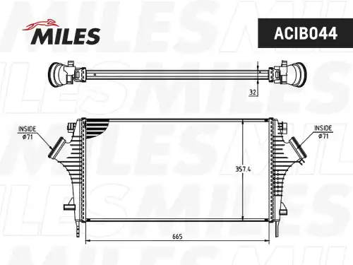 Интеркулер MILES ACIB044