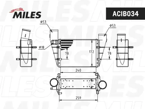 Интеркулер MILES ACIB034