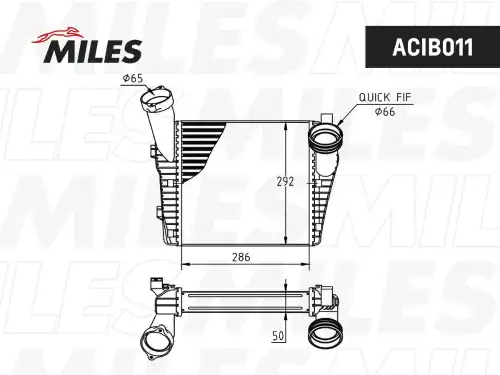 Интеркулер MILES ACIB011