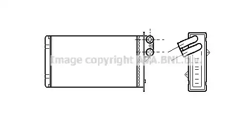 Радиатор печки AVA PE6118