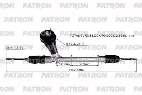 Рулевая рейка PATRON PSG3154