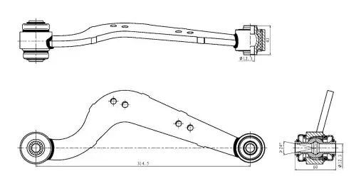 Рычаг подвески S&K SKCA2094