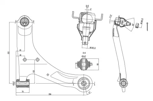 Рычаг подвески S&K SKCA2208