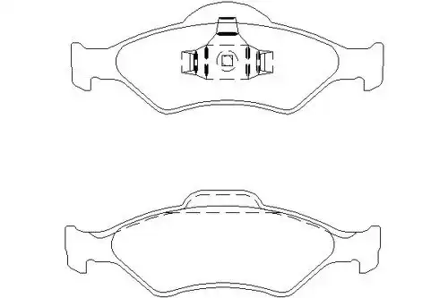 Тормозные колодки дисковые MINTEX MDK0202