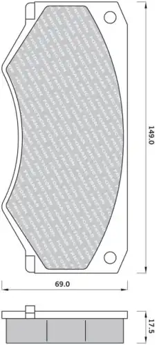 Тормозные колодки дисковые FOMAR FO424481