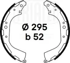 Тормозные колодки барабанные TRIALLI GF 4506