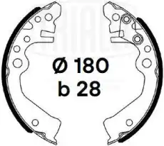 Тормозные колодки барабанные TRIALLI GF 4728