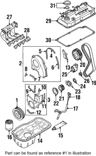 Шкив коленвала MD350781 MITSUBISHI