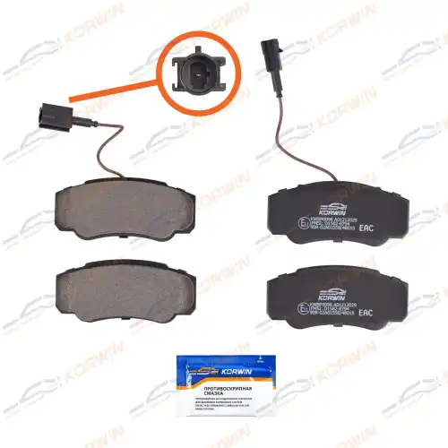 Тормозные колодки дисковые KORWIN KWBP0098