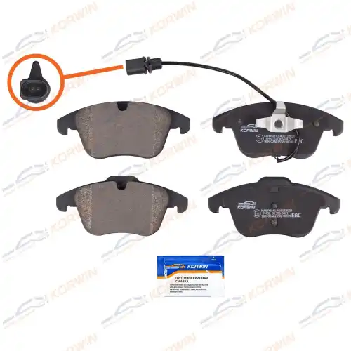 Тормозные колодки дисковые KORWIN KWBP0141