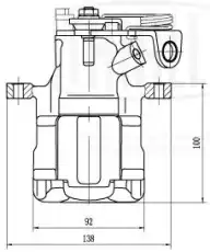 Суппорт тормозной TRIALLI CF002235