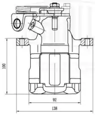 Суппорт тормозной TRIALLI CF002236
