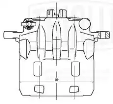 Суппорт тормозной TRIALLI CF001794 передняя ось слева
