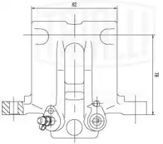 Суппорт тормозной TRIALLI CF001890