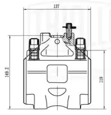 Суппорт тормозной TRIALLI CF001914 передняя ось слева