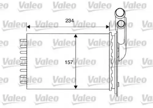 Радиатор печки VALEO 812157