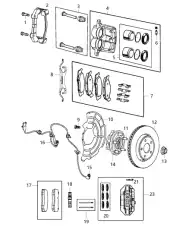 Тормозные колодки дисковые CHRYSLER 68052369AA