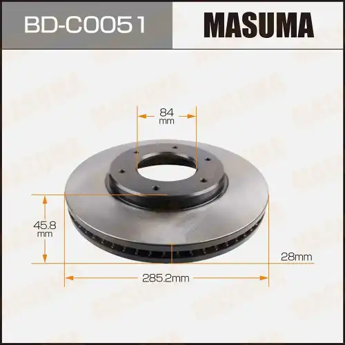 Тормозной диск MASUMA BD-C0051