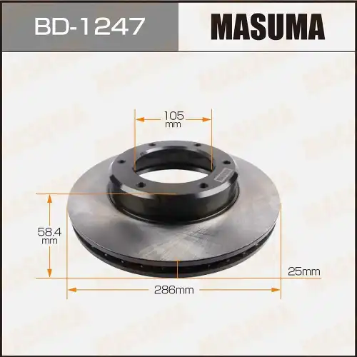 Тормозной диск MASUMA BD-1247