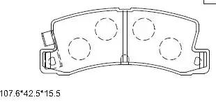 Тормозные колодки дисковые ASIMCO KD2636