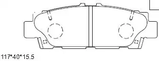 колодки дисковые \LEXUS KD2742 ASIMCO