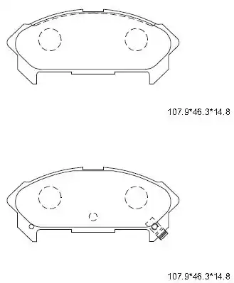 колодки дисковые \ISUZU KD4704 ASIMCO