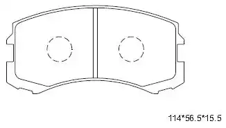 колодки дисковые \MITSUBISHI KD4719 ASIMCO