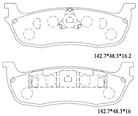 колодки дисковые \FORD, LINCOLN KD6308 ASIMCO