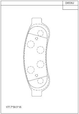колодки дисковые \FORD KD6536 ASIMCO