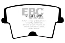 Тормозные колодки дисковые EBC DP21722/2